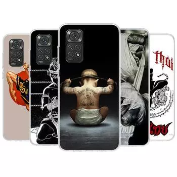 Чехол для телефона Muay Thai Fight Boxing для Xiaomi Redmi Note 13 12 12S 11 11S 10 10S 9 9S 11T 11E Pro Plus 8 8T 7 + чехол Redmi Note 12 5G