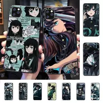 Чехол для телефона Muichiro Tokito Kimetsu no Yaiba для iPhone 13 11 12 13 mini pro XS MAX 8 7 6 6S Plus X 5S SE 2020 XR 6plus or 6s plus
