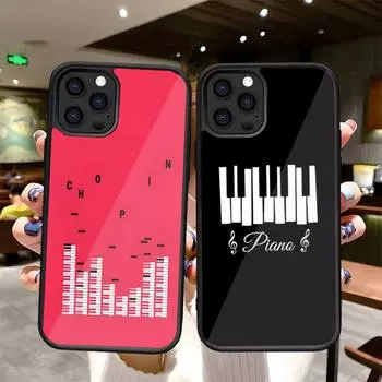 Чехол для телефона «Music Piano Art» ПК + ТПУ для Apple Iphone 12Pro 11 13 Mini Pro 6S 7 8 Plus X Xs Max XR противоударный корпус iphone XS Max