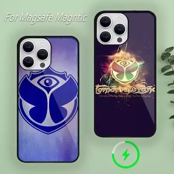 Чехол для телефона «Музыкальный фестиваль T-Tomorrowlands» для iPhone 15 14 13 12 11 Plus Pro Max Magsafe с магнитной беспроводной зарядкой iPhone15pro