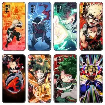Чехол для телефона My Hero Academia для Xiaomi Redmi Note 7 8 8T 9 9S 10 10S 10T 11 11S 4G 11E 11T Pro 5G Мягкий черный чехол из ТПУ Note 11 Pro China