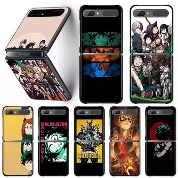Чехол для телефона My Hero Academy для Samsung Galaxy Z Flip3 5g, чехол для Samsung Z Flip Capa, черный твердый корпус, Fundas Samsung Z Flip3 5G