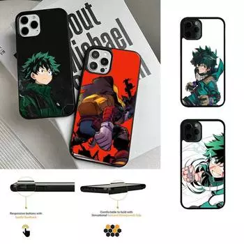 Чехол для телефона My Hero Deku для Iphone 13 12 Mini 11 Pro Max 7 8 Plus X Xs Max XR ПК Жесткий силиконовый чехол iphone xs max