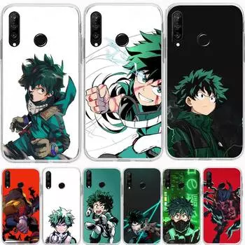 Чехол для телефона My Hero Deku для Huawei P20 P40 Lite P30 Pro P Smart 2019 Nova 3e 6 Se, силиконовый прозрачный мягкий чехол Honor 10