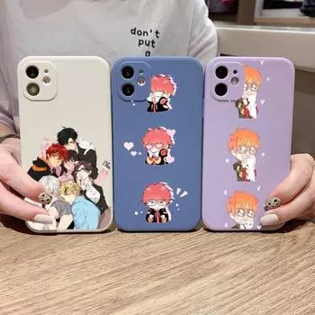 Чехол для телефона Mystic Messenger для IPhone 14 11 12 13 Pro Max X XR XSMax 6 6S 7 8 Plus SE 2022, мягкий квадратный цветной чехол для телефона iPhone 14