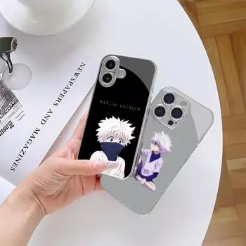 Чехол для телефона N127 Anime Hunter X Hunter Hisoka для iPhone 16 15 Pro Max Samsung S24 S23 A54 A35 Xiaomi Redmi Note 13 с покрытием из закаленного стекла for iPhone 6/6S