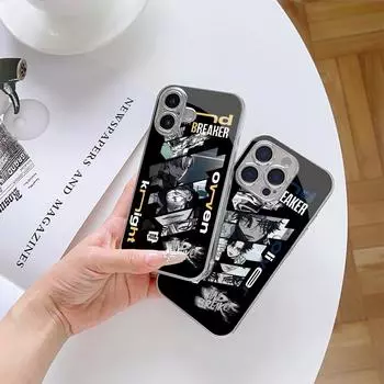 Чехол для телефона N130 Anime WIND BREAKER для iPhone 16 15 13 Pro Max Samsung S24 S23 A54 A35 A52 Xiaomi Redmi Note 13 Pro с покрытием из закаленного стекла for iPhone 6/6S