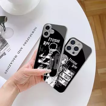 Чехол для телефона N139 BLUE LOCK art для iPhone 16 15 11 Pro Max Samsung S24 S23 Ultra A54 A35 Xiaomi Redmi Note13 12 Pro с покрытием из закаленного стекла for iPhone 6/6S