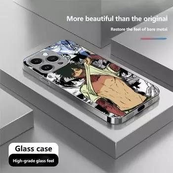 Чехол для телефона N208 Touya Shoto для iPhone 16 15 Pro Max 8 Plus Samsung S24 S23 Ultra A54 A35 A25 Redmi Note 13 12 Pro с покрытием из закаленного стекла for iPhone 6/6S