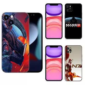 Чехол для телефона N7 Mass Effect для Apple iPhone 12 13 Mini 11 14 15 Pro Max 7 8 Plus X XR XS SE 2020 2022 черный силиконовый чехол iPhone 7(8)