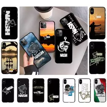 Чехол для телефона Nash Fishing Art для iPhone 11 12 13 mini pro XS MAX 8 7 6 6S Plus X 5S SE 2020 XR iphone 5 5s SE