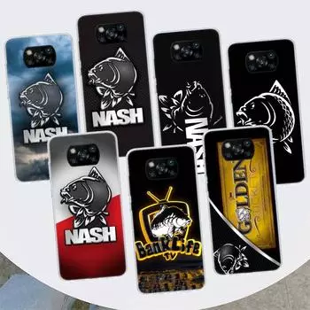 Чехол для телефона Nash Fishing Art для Xiaomi Poco X3 GT X4 NFC M4 Pro M3 M2 F3 F2 F1 Mi Note 10 A3 A2 Lite A1 CC9E Fundas Xiaomi Poco X3