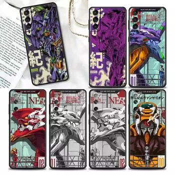 Чехол для телефона Neon Genesis Evangelion EVA с аниме для Samsung Galaxy S20 S21 FE S10 S9 S8 S22 Plus Ultra 5G Lite, черный чехол из ТПУ Samsung S7