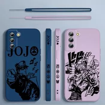 Чехол для телефона «Невероятные приключения ДжоДжо» для Samsung Galaxy S23 S22 S21 S20 Pro FE Note 20 Plus, ультражидкий чехол с левой веревкой Note 20 Ultra5G