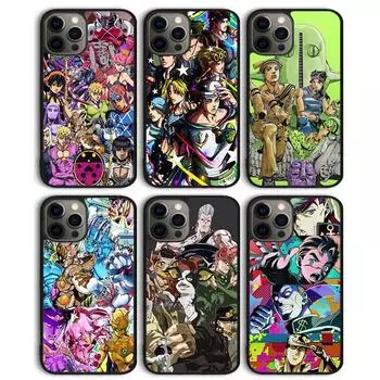 Чехол для телефона «Невероятные приключения Джоджо» с аниме «Джоджо» для iPhone 11 12 13 14 Pro Max Mini для iPhone X XS Max XR 5 6 7 8 Plus Coque iPhone 6plus
