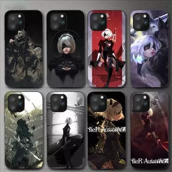 Чехол для телефона Nier Automata 2b для Iphone 11 12 Mini 13 14 Pro Xs Max X 8 7 6s Plus 5 Se Xr Shell iPhone8