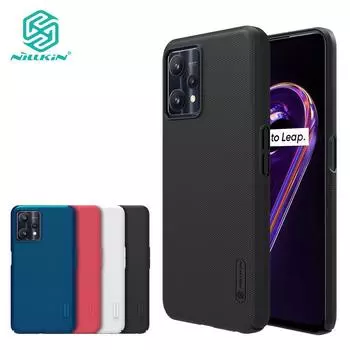Чехол для телефона Nillkin Super Frosted Shield Realme 9 Pro Realme Q5 5G, ультратонкий матовый жесткий чехол из ПК с защитой от отпечатков пальцев, противоударная задняя крышка Realme 9 Pro чёрный