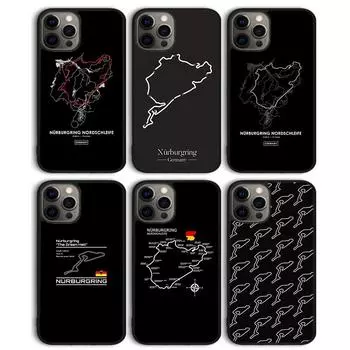 Чехол для телефона Nurburgring F1 Circuit, задняя крышка для iPhone 13 11 12 Pro Max mini XS XR X 8 Plus 7 SE 2020 6S 5S Coque Shell iPhone 5 5s