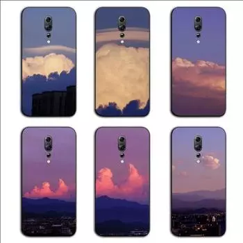 Чехол для телефона «Облака» для OPPO Find X5 X3 X2 A93 Reno 8 7 Pro A74 A72 A53, мягкий черный чехол для телефона OPPO Find X5