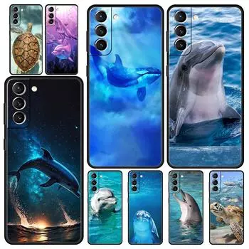 Чехол для телефона Ocean Animal Dolphin для Samsung Galaxy S24 S23 S22 5G S20 Ultra S21 FE S10 S9 Plus S10E S8 Lite 20, мягкий чехол из ТПУ Samsung S23Ultra