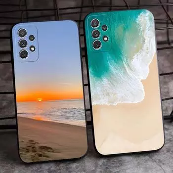 Чехол для телефона Ocean Beach для Samsung Galaxy S20 S21 S22 S30 S7 S10 S8 S9 S6 Pro Plus Edge Ultra Fe, противоударный чехол SamsungS6