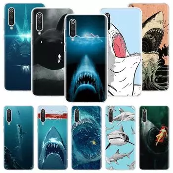 Чехол для телефона Ocean Monster Shark Swimming для Xiaomi Redmi Note 10 9 8 11 Pro 11T 11S 10S 9S 9A 9C 9T 8T 8A 7 7A 5 с художественным узором Redmi Note 10(10S)