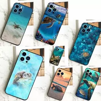 Чехол для телефона Ocean Sea Turtle для iPhone 13 12 14 11 15 Pro Max Plus Mini 7 8 SE 2020 2022 X XR XS Max iPhone SE 2022