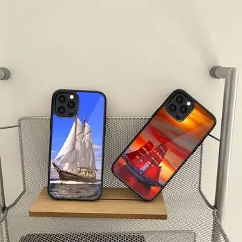 Чехол для телефона Ocean Ship для Samsung S7 S8 S9 S10 S20 S30 Edge Plus Note 7 5 8 9 10 20 Pro Shell Silicone PC+TPU Cover Samsung S21 5G