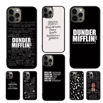 Чехол для телефона Office Quotes Dunder Mifflin Michael для iPhone 11 12 13 14 Pro Max mini XR XS SE 2020 6 7 8 Plus Samsung S21 S22 iPhone 6plus