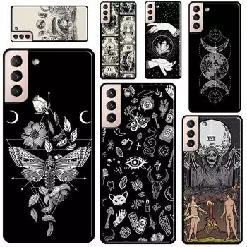 Чехол для телефона «Оккультное колдовство Луна, готическая ведьма» для Samsung Galaxy S21 Ultra Note 20 Note 10 S8 S9 S10 S22 Plus S20 FE Galaxy S8