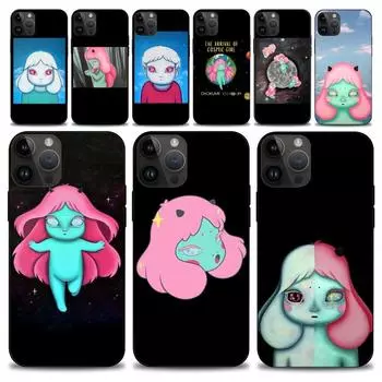 Чехол для телефона Okokume Cosmic Girl Art для iPhone15 14 13 12 11 Pro Max Mini X 7 8, мягкий чехол iPhoneX
