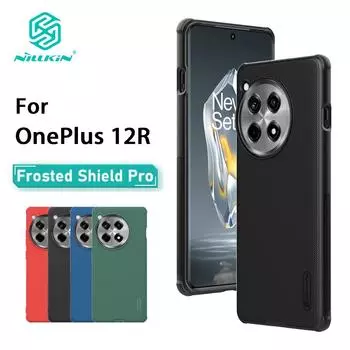 Чехол для телефона One Plus 12R Nillkin Super Frosted Shield Pro, магнитный жесткий ПК + корпус из ТПУ, противоударная задняя крышка для OnePlus 12R No Magnetic Black