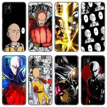 Чехол для телефона One-Punch Man Anime для Xiaomi Redmi Note 7 8 8T 9 9S 10 10S 10T 11 11S 4G 11E 11T Pro 5G, мягкий черный чехол из ТПУ Note 11 Pro China