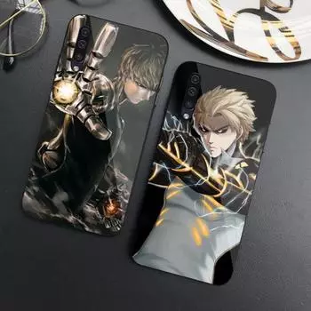 Чехол для телефона One Punch Man Genos для Samung A32 A51 A52 NOTE 10 20 S10 S20 S21 S22 Pro Ultra Black PC Glass Phone Cover Samsung S22