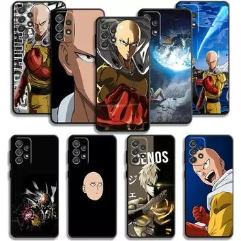 Чехол для телефона One Punch Man Saitama для Samsung Galaxy A14 A73 A53 A71 A51 A31 A33 A22 A12 A21s A13 A32 A52s A72 A52 A23 Samsung A73 5G