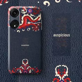 Чехол для телефона OPPO A15, A32, A72, A54, A53 из натуральной кожи с узором личи, УФ-печатью и высоким качеством. Please note other models синий