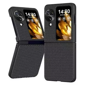 Чехол для телефона OPPO Find N3 Flip Carbon Fibre Textured Design Защитный чехол амортизирующий защитный чехол for OPPO Find N3 Flip чёрный