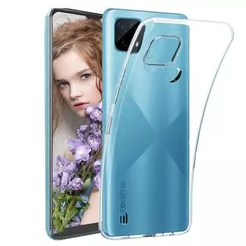 Чехол для телефона OPPO Realme C21Y 6,5 дюйма, мягкий силиконовый прозрачный противоударный Realme C21Y чистый