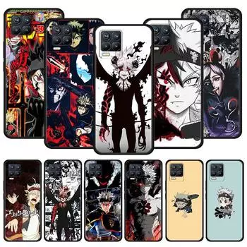 Чехол для телефона Oppo Realme GT 8 7 6 5 Pro C3 C11 C21 C21Y C20A XT X7 X50 Pro, ультра силиконовый чехол, черный корпус, аниме, черный клевер Realme X50Pro 5G