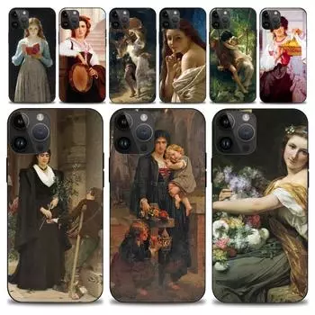Чехол для телефона Pierre Auguste Cot Art для iPhone 15 14 13 12 11 Pro Max Mini X 7 8, мягкий чехол iPhone13mini