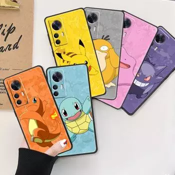 Чехол для телефона pikachus Squirtle Eruption для Xiaomi Mi 13 13Pro 12X 12 11 11T 11i 10T 10 Pro Lite Ultra 5G 9T 8 Black Mi A3(CC9E)