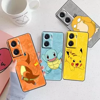 Чехол для телефона pikachus Squirtle Eruption для OPPO A5 A9 A72 A53 A74 Find X2 X3 Pro Lite Neo Reno 4 5 6 7 Z Pro 5G черный TPU OPPO A5 2020