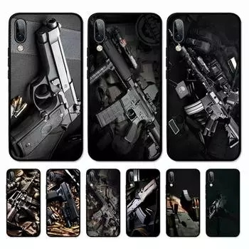 Чехол для телефона «Пистолет и пуля» для Vivo Y91C Y11 17 19 17 67 81 Oppo A9 2020 Realme c3 OPPO reno 2z