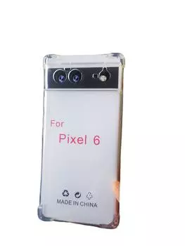 Чехол для телефона PIXEL Anti-Fall Luxury - однотонный, модный дизайн Google (PIXEL)6 прозрачный