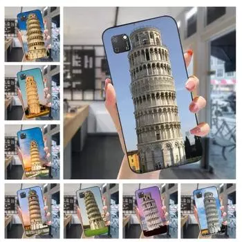 Чехол для телефона «Пизанская башня» для Huawei Mate 40 30 20 10 Pro Lite Nova 9 8 5T Y7p Y7, мягкий черный чехол для телефона Huawei Mate40