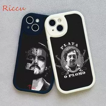 Чехол для телефона Plata O Plomo Narcos Pablo Escobar для Iphone 14 13 11 12 Pro MAX 13 12 MiNi 7 8plus XS XR, защитные чехлы из овечьей кожи 13 pro max