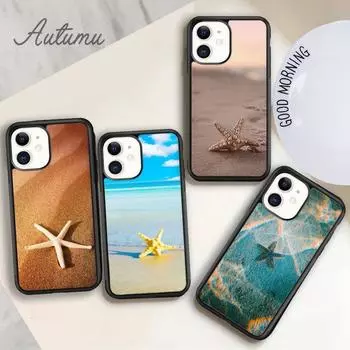 Чехол для телефона «Пляжная морская звезда» со звездой для iPhone 11 12 13 14 Pro Max mini X XR XS SE 2020 6S 7 8 Plus Samsung Galaxy S21 S22 iPhone 6plus