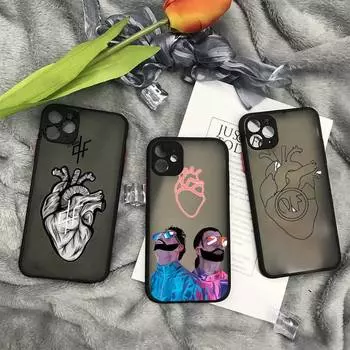 Чехол для телефона pnl Qlf rapper heart матовый прозрачный для iphone 11 12 13 7 8 plus mini x xs xr pro max iPhone12