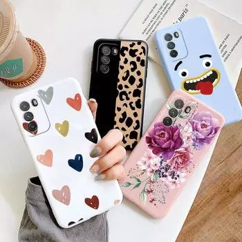 Чехол для телефона POCO M3 PRO Защитный силиконовый чехол с красивым цветком на спине Противоударный мягкий чехол для POCO M3 PRO Розовый с цветочным узором Blackpink Сумки из ТПУ POCO M3 PRO