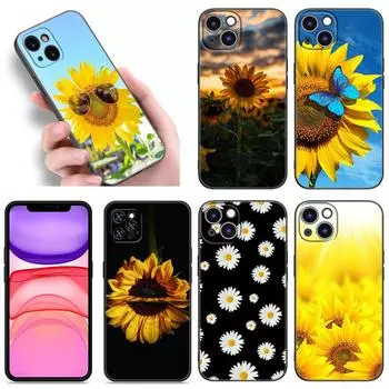 Чехол для телефона «Подсолнух» для iPhone Samsung Galaxy Redmi Xiaomi Oppo OnePlus Note SA 7 8 9 10 11 12 13 14 20 21 22 23 53 54 Pro Max Plus Ultra TPU Soft iPhone 6 or 6S